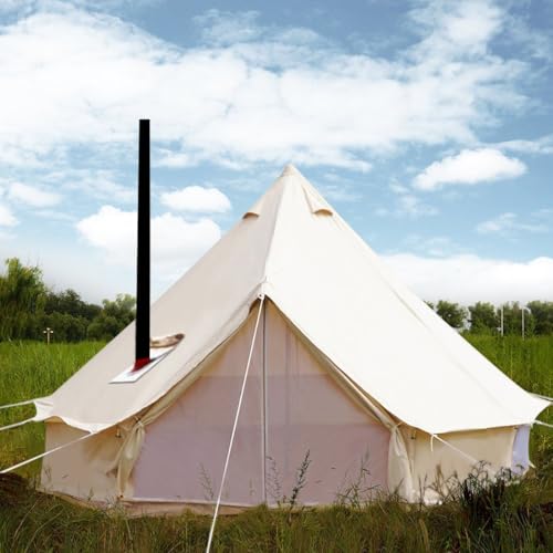 PlayDo Waterproof 4 Season Cotton Canvas Bell Yurt with Stove Jack Hole for Outdoor Camping